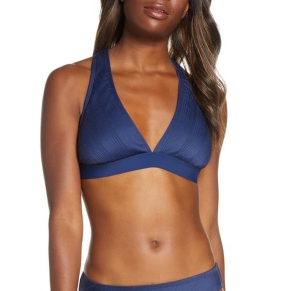 La Blanca Duet Let's Duet Triangle Bikini Top - Picture 1 of 5